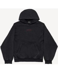 Balenciaga - Back Medium Fit Hoodie - Lyst