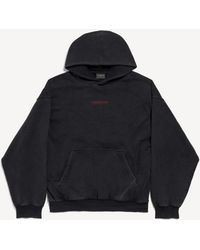 Balenciaga - Back Medium Fit Hoodie - Lyst