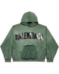 Balenciaga - New Tape Type Ripped Pocket Hoodie Large Fit - Lyst