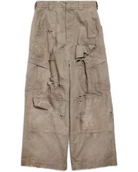 Balenciaga - Distressed Large Cargo Pants - Lyst