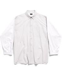 Balenciaga - 3b Sports Icon Hybrid Shirt Oversized - Lyst