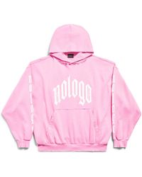 Balenciaga - Nologo hoodie medium fit - Lyst