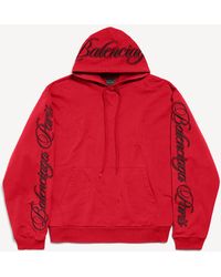 Balenciaga - Cursive Oversized Hoodie - Lyst