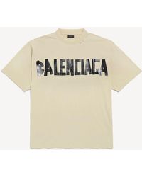 Balenciaga - Tape Type T-shirt Medium Fit - Lyst