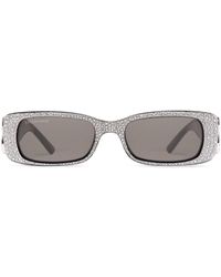 Balenciaga - Dynasty rectangle sonnenbrille - Lyst