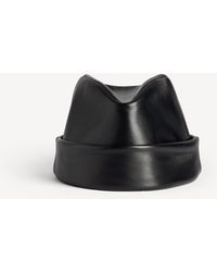 Balenciaga - Beanie Aus Leder - Lyst