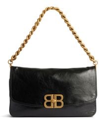 Balenciaga - Bb soft mittelgroße tasche mit Überschlag - Lyst