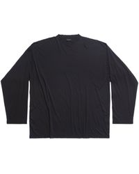 Balenciaga - Long Sleeve T-shirt Oversized - Lyst