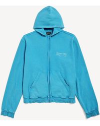 Balenciaga - Washed Crayon Political Zip-Up Hoodie Regular Fit - Lyst