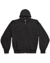 Balenciaga - Zip-up hoodie large fit - Lyst