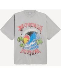 Balenciaga - Vintage Surfer Oversized T-Shirt - Lyst