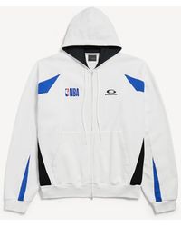 Balenciaga - Nba Collaboration Oversized Zip-Up Hoodie - Lyst