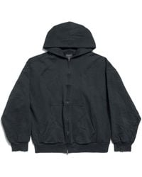 Balenciaga - Flipped Uni Hoodie Mit Reißverschluss Regular Fit - Lyst