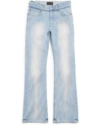 Balenciaga - Distressed Low-Rise Straight Jeans - Lyst