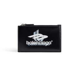Balenciaga - Cash großes längliches münz- und kartenetui aus box-kalbsleder - Lyst