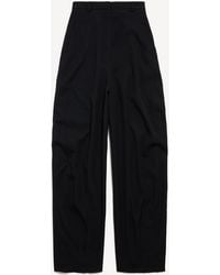 Balenciaga - High Waist Barrel Pants - Lyst