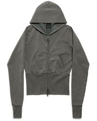 Balenciaga - Loop Sports Icon High Rib Zip-Up Hoodie - Lyst