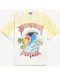 Balenciaga - Extreme Tie Dye Medium Fit T-Shirt - Lyst
