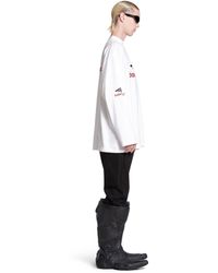 Balenciaga - 3b Sports Icon Long Sleeve T-shirt Oversized - Lyst