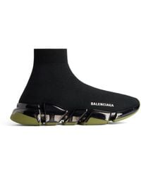 Balenciaga - Speed 2.0 Full Clear Sole Recycled Knit Sneaker - Lyst