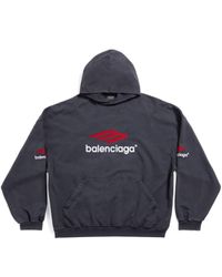 Balenciaga - 3b sports icon hoodie oversized - Lyst