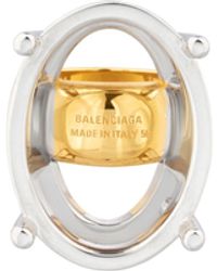 Balenciaga - Frame Oval Ring - Lyst
