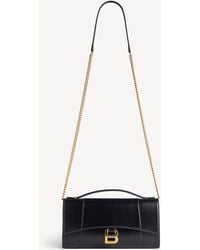 Balenciaga - Hourglass Pochette With Chain - Lyst