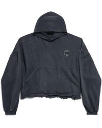 Balenciaga - Nail Polish Kurzer Hoodie - Lyst