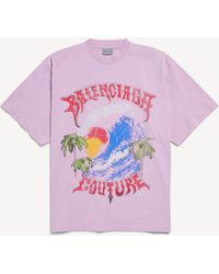 Balenciaga - Vintage Surfer Oversized T-Shirt - Lyst