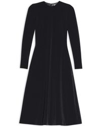 Balenciaga - A-Line Kleid Mit Rundhalsausschnitt - Lyst