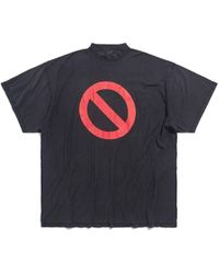Balenciaga - Music bfrnd series inside-out oversized t-shirt - Lyst