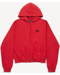 Balenciaga - Laurel Classic Zip-Up Hoodie Regular Fit - Lyst