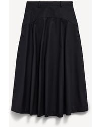 Balenciaga - A-Line Cotton Skirt - Lyst