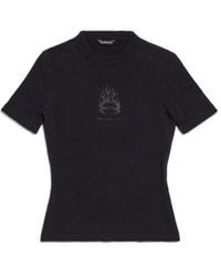Balenciaga - Burning Unity T-shirt Fitted - Lyst