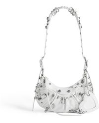 Balenciaga - Le Cagole Xs Shoulder Bag With Piercing White - Lyst