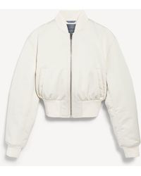 Balenciaga - Cropped Bomber Jacket - Lyst