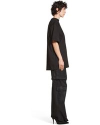 Balenciaga - Bb Paris Strass T-shirt Medium Fit - Lyst