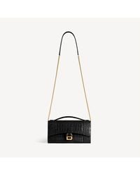 Balenciaga - Hourglass Pochette With Chain - Lyst
