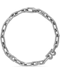 Balenciaga - B Chain Thin Necklace - Lyst