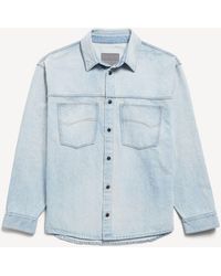 Balenciaga - Denim Long Sleeve Shirt - Lyst
