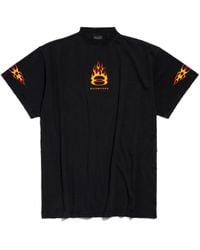 Balenciaga - Burning Unity T-shirt Oversized - Lyst