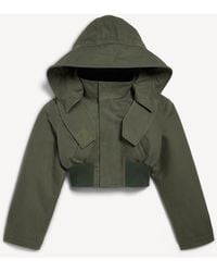 Balenciaga - Cropped Military Parka - Lyst