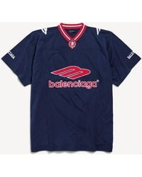 Balenciaga - 3B Football V-Neck T-Shirt Oversized - Lyst