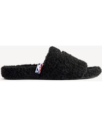 Balenciaga - Nba Collaboration Furry Open Mule - Lyst