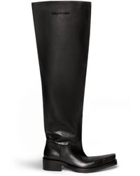 Balenciaga - Santiago Over-the-knee Leather Boots - Lyst