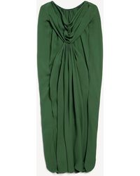 Balenciaga - Draped Cape Dress - Lyst