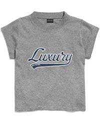 Balenciaga - Luxury Script Shrunk T-Shirt - Lyst