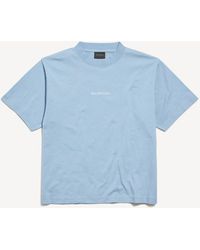 Balenciaga - Cotton Embroidered T-Shirt - Lyst
