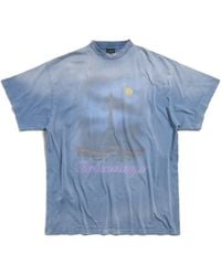 Balenciaga - Paris Moon T-shirt Oversized - Lyst
