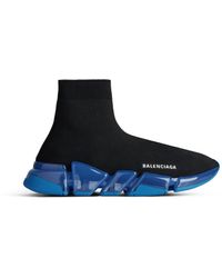 Balenciaga - Speed 2.0 Full Clear Sole Recycled Knit Sneaker - Lyst